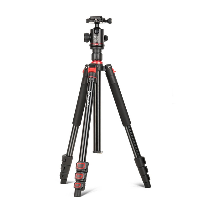 QZSD Q530 165cm 8kg aluminijumski stativ, nosač za smartfon, centralni stub monopod - 1